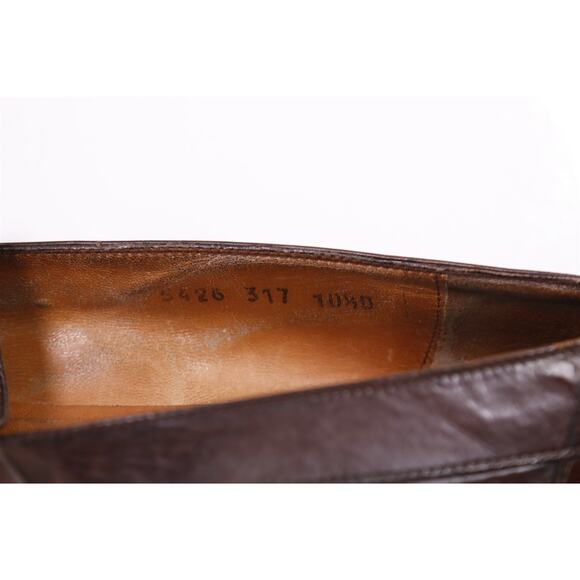 Salvatore Ferragamo Mens Vintage Brown Leather Penny Loafers Men's US 10.5 D - Picture 11 of 11